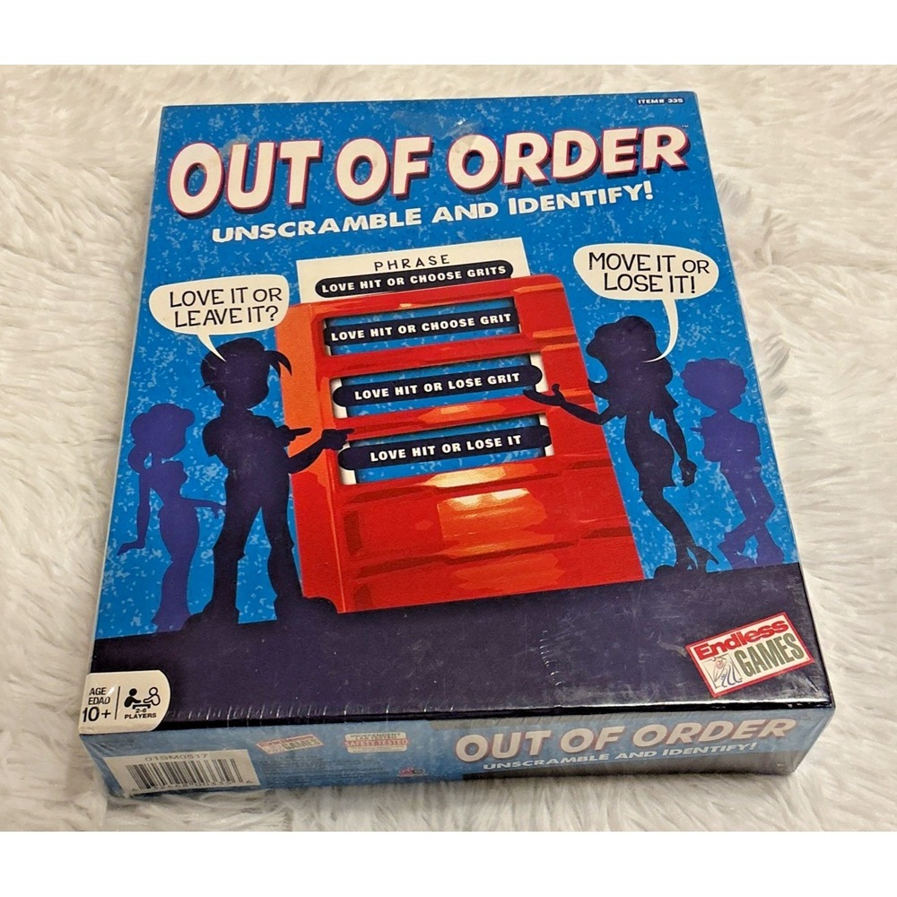 Out Of Order Unscramble And Identify Sealed family Game New